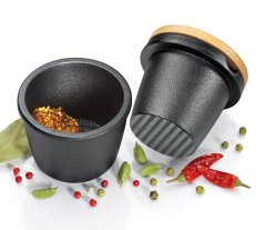 ZASSENHAUS Litinový hmoždíř se zásobníkem, průměr 8 cm