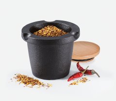 ZASSENHAUS Litinový hmoždíř se zásobníkem, průměr 8 cm